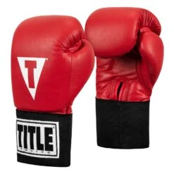 TITLE Boxing USA Boxing Competition Gloves - Elastic -Cheap Boxing Gear Store ACGES RD 02
