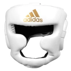 Adidas Super Pro Full Face Headgear -Cheap Boxing Gear Store ADISBHG041 WH GD 02