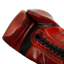 TITLE Boxing Blood Red Leather Sparring Gloves -Cheap Boxing Gear Store BRSG 5