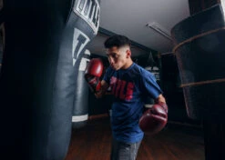 TITLE Boxing Blood Red Leather Training Gloves 17 TITLE Boxing Blood Red Leather Training Gloves -Cheap Boxing Gear Store BRTGRD 4