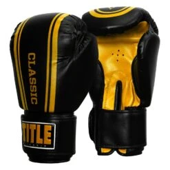 TITLE Classic Speed Boxing Gloves -Cheap Boxing Gear Store CABG12 BK GD 2