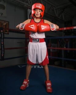 TITLE Classic USA Boxing Competition Headgear – With Cheeks -Cheap Boxing Gear Store CACHX RD