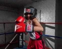 TITLE Classic USA Boxing Competition Headgear – With Cheeks -Cheap Boxing Gear Store CACHXBK 1