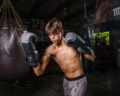 TITLE Boxing Combat Bag Gloves -Cheap Boxing Gear Store COMBGGRBK 2