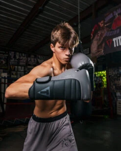 TITLE Boxing Combat Bag Gloves -Cheap Boxing Gear Store COMBGGRBK 3