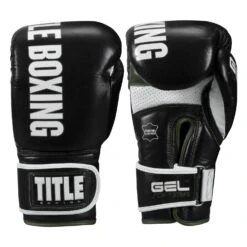 TITLE Boxing Gel Soft Strike Bag Gloves -Cheap Boxing Gear Store CSSGBG1 BK GN 01