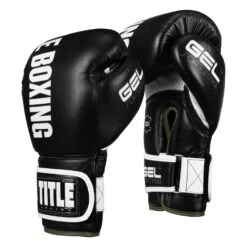 TITLE Boxing Gel Soft Strike Bag Gloves -Cheap Boxing Gear Store CSSGBG1 BK GN 02