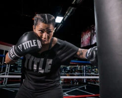 TITLE Boxing Gel Soft Strike Bag Gloves -Cheap Boxing Gear Store CSSGBG1 BK BL