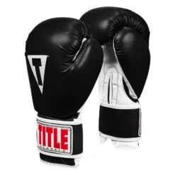 TITLE Classic Pro Style Training Gloves 3.0 -Cheap Boxing Gear Store CVVTG3 BK WH 002