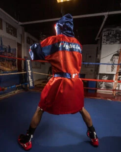 Fighting Full Length Robe -Cheap Boxing Gear Store FFLRRDBL 3