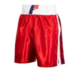 Fighting Professional Boxing Trunks 24 Fighting Professional Boxing Trunks -Cheap Boxing Gear Store FPST RD WH 2