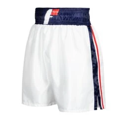 Fighting Professional Boxing Trunks 28 Fighting Professional Boxing Trunks -Cheap Boxing Gear Store FPST WH BL 2