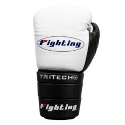Fighting Tri-Tech Tenacious Lace Training Gloves -Cheap Boxing Gear Store FS3TTGL WH BK 003