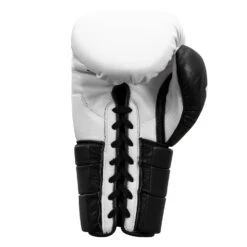 Fighting Tri-Tech Tenacious Lace Training Gloves -Cheap Boxing Gear Store FS3TTGL WH BK 004