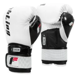 Fighting S2 GEL Power Sparring Gloves -Cheap Boxing Gear Store FSPGSG WH BK 002