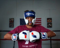 Fighting Force Training Gloves -Cheap Boxing Gear Store FTGFTGWHBLBK 1