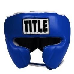 TITLE Boxing Leather Sparring Headgear -Cheap Boxing Gear Store FTHG BL 2