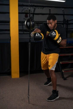 TITLE Boxing Gel Suspense V2T Training Gloves -Cheap Boxing Gear Store GSTGEV2TBK YE