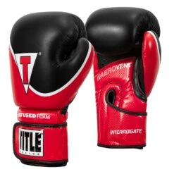 TITLE Boxing Infused Foam Interrogate Training Gloves 2.0 -Cheap Boxing Gear Store IFAITG2 RD BK 2