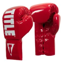 TITLE Boxing Inferno Intensity Lace Training Gloves -Cheap Boxing Gear Store ITGLI RD WH 002