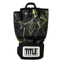 TITLE Boxing Defender Sublimated Glove Wraps -Cheap Boxing Gear Store KSGW BK GD 3