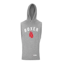 TITLE Boxing Boxer Muscle Hoodie Tee -Cheap Boxing Gear Store KTA22 GR 3