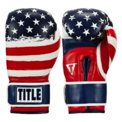 TITLE Boxing Liberty Bag Gloves 24 TITLE Boxing Liberty Bag Gloves -Cheap Boxing Gear Store LBTBG RD WH BL 1