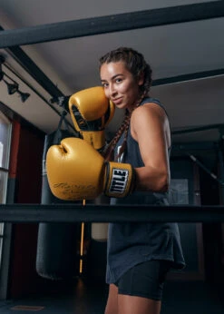 TITLE Boxing Roberto Duran Leather Training Gloves -Cheap Boxing Gear Store RDTGGD 3