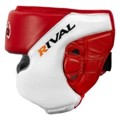 Rival Boxing Amateur Competition Headgear With Cheek Protect -Cheap Boxing Gear Store RHGC2C RD WH 3