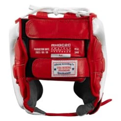 Rival Boxing Amateur Competition Headgear With Cheek Protect -Cheap Boxing Gear Store RHGC2C RD WH 4