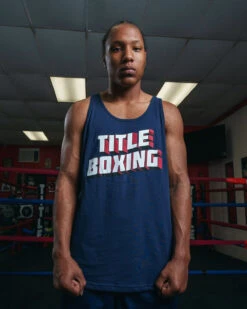 TITLE Boxing Vintage Block Logo Tank -Cheap Boxing Gear Store TBCT140NV 1