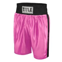 TITLE Boxing Edge Boxing Trunks -Cheap Boxing Gear Store TBTC BK PK 1