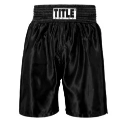 TITLE Boxing Edge Boxing Trunks 2.0 -Cheap Boxing Gear Store TBTC2 BK BK 2