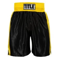 TITLE Boxing Edge Boxing Trunks 2.0 -Cheap Boxing Gear Store TBTC2 BK GD 2