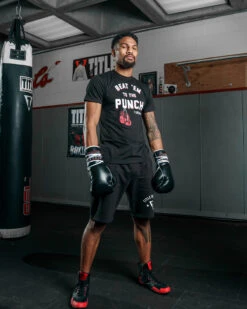 TITLE Boxing Beat Em To The Punch Tee -Cheap Boxing Gear Store TBTS204BK 1