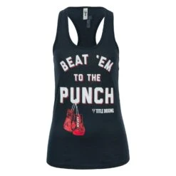 TITLE Boxing Beat Em To The Punch Women's Tank 14 TITLE Boxing Beat Em To The Punch Women's Tank -Cheap Boxing Gear Store TBWTS204 NV 1