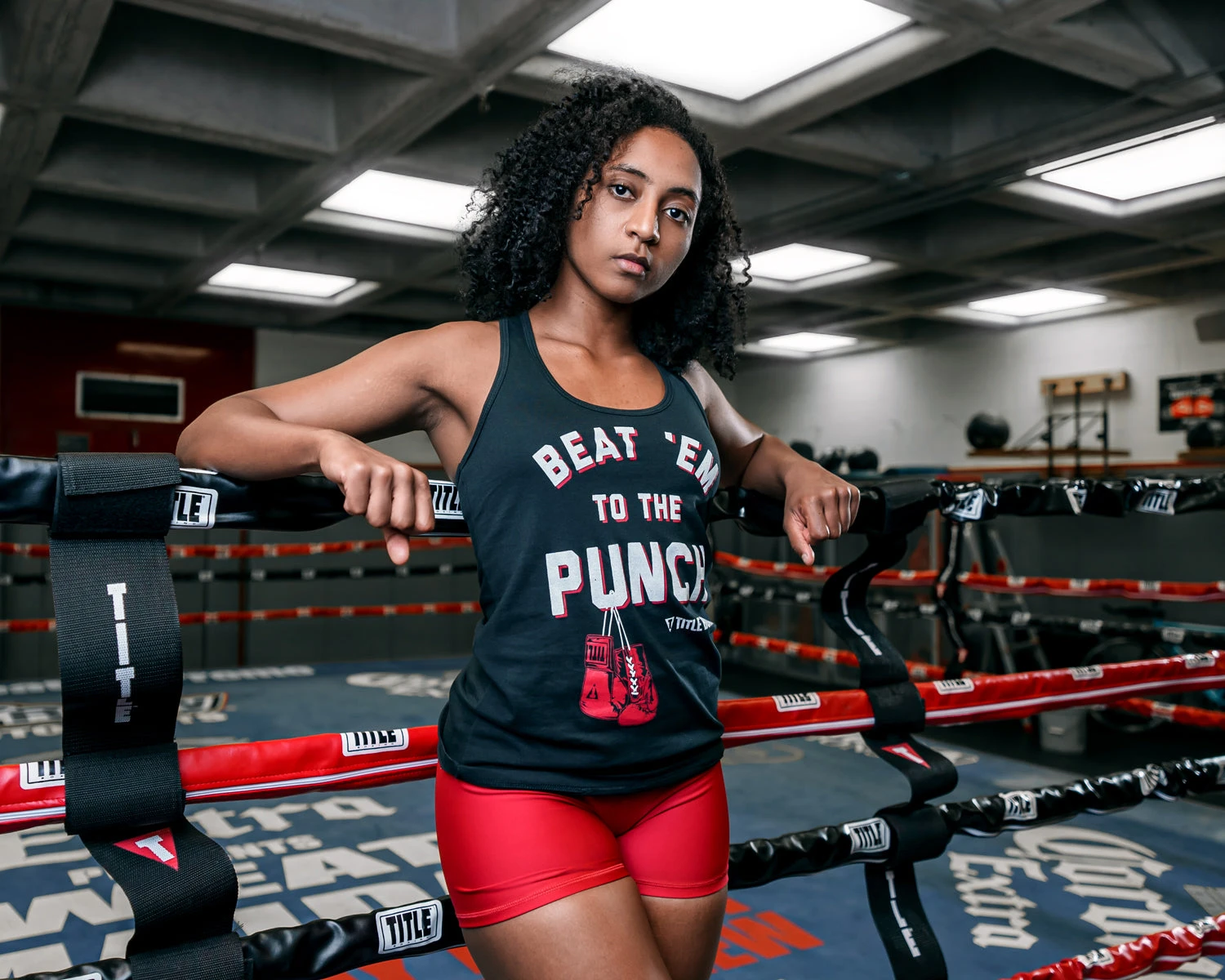 TITLE Boxing Beat Em To The Punch Women's Tank 4 TITLE Boxing Beat Em To The Punch Women's Tank - Image 2