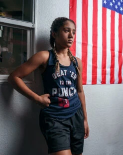 TITLE Boxing Beat Em To The Punch Women's Tank 15 TITLE Boxing Beat Em To The Punch Women's Tank -Cheap Boxing Gear Store TBWTS204NV 1