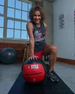 TITLE Boxing Jab Cross Women's Muscle Tee 9 TITLE Boxing Jab Cross Women's Muscle Tee -Cheap Boxing Gear Store TBWTS212GR 1