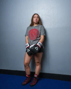 TITLE Boxing Women's Vintage Short Sleeve Hooded Tee -Cheap Boxing Gear Store TBWTS213GR 1 7e23cdf5 da10 4819 b3a8 e37825d5a8eb