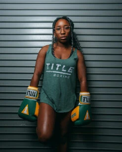 TITLE Boxing Women's Striped Wordmark Cropped Tank 20 TITLE Boxing Women's Striped Wordmark Cropped Tank -Cheap Boxing Gear Store TBWTS216GR 1