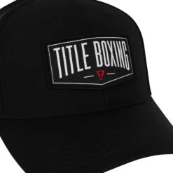 TITLE Boxing Banner Adjustable Mesh Snapback Cap -Cheap Boxing Gear Store TCAP79 BK BK 3