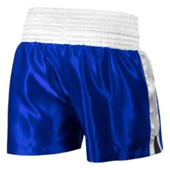 TITLE Boxing Professional Women’s Satin Striped Boxing Trunks -Cheap Boxing Gear Store TPBTW2 BL WH 3