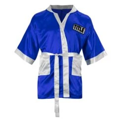 TITLE Boxing Pro Fingertip Robe 2.0 -Cheap Boxing Gear Store TSRF2 BL WH 1