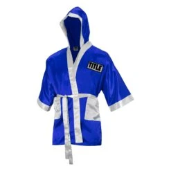 TITLE Boxing Pro Fingertip Robe 2.0 -Cheap Boxing Gear Store TSRF2 BL WH 2