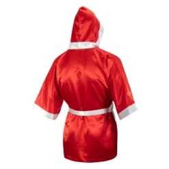 TITLE Boxing Fingertip Robe -Cheap Boxing Gear Store TSRF2 RD WH 3