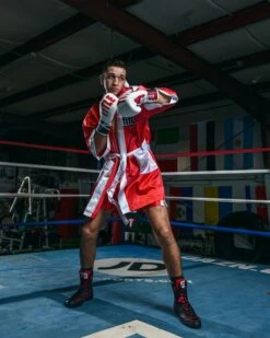 TITLE Boxing Fingertip Robe -Cheap Boxing Gear Store TSRF2RDWH 2