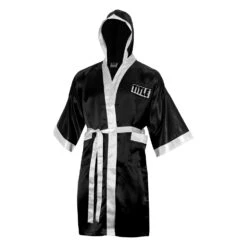 TITLE Boxing Pro Full Length Robe 3.0 -Cheap Boxing Gear Store TSRFL3 BK WH 2