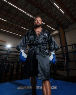 TITLE Boxing Pro Full Length Robe 3.0 -Cheap Boxing Gear Store TSRFL3BK 3