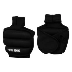 TITLE Boxing Weighted Gloves 2.0 -Cheap Boxing Gear Store TWGV2 BK 2